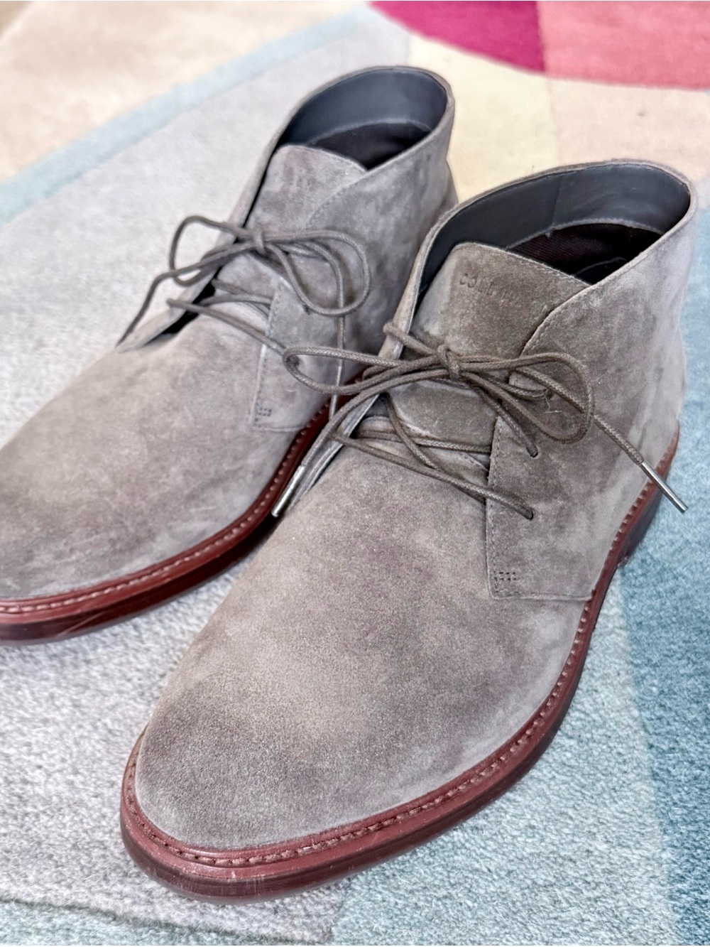 Men's Cole Haan Judson Grand Suede Chukka Boots - Classic Lace-Up - Size 9.5M - Picture 2 of 9